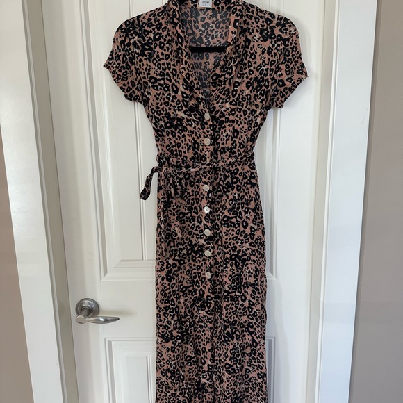 Aritzia Wilfred Leopard Print Dress - Picture 2 of 2